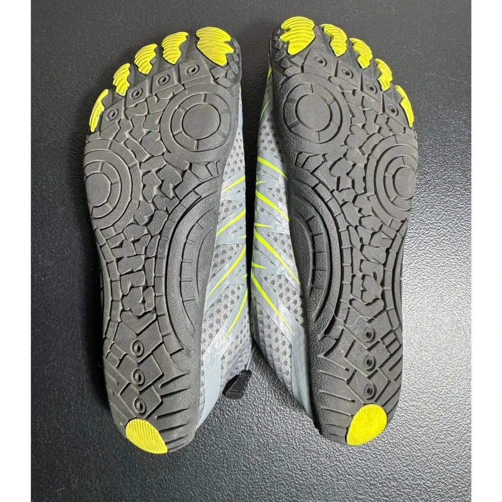 Hike Footwear Panthera Barefoot Shoes Grey Lime Green Minimalist Wide Toe Box 39